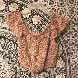 off the shoulder crop top